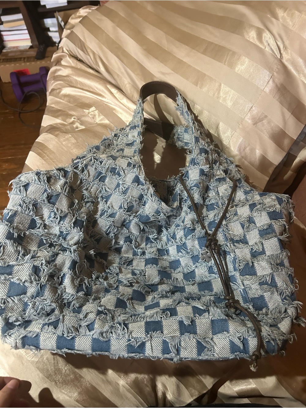 Lucky brand Denim-Style Tote Bag - Blue
